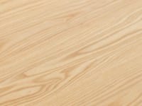 Close-up of pale ash worktop with flowing grain