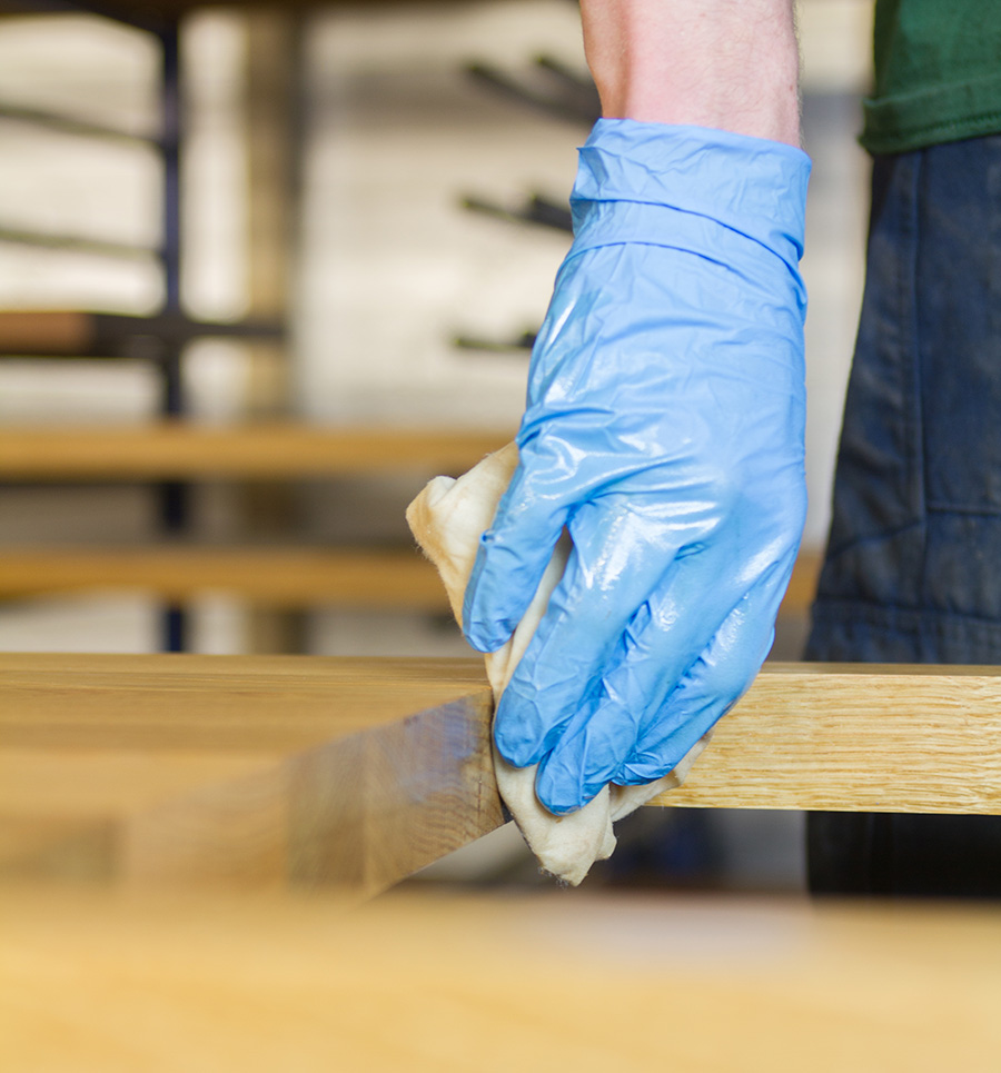 oiling worktops