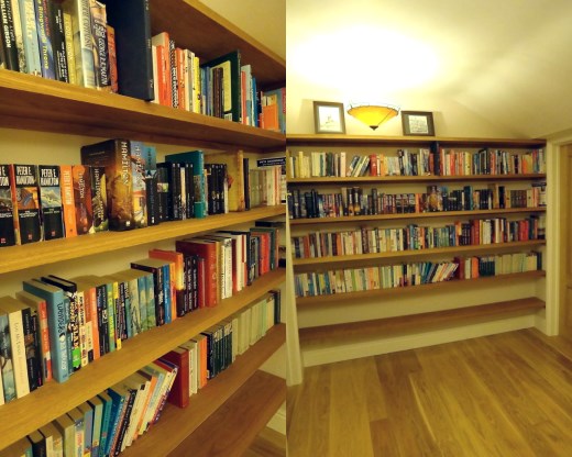 Custom Made Oak Book Shelves