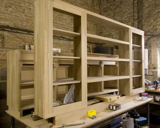 Solid Oak Dresser In Production