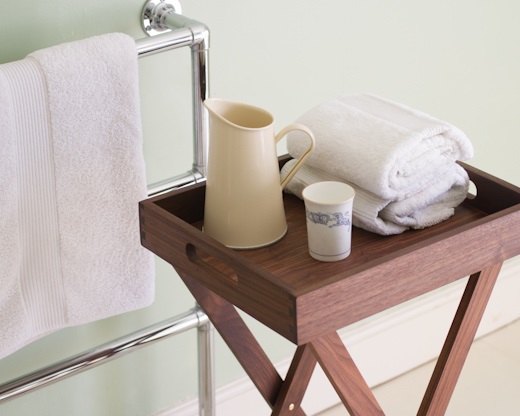 Medium Walnut Butlers Tray With Stand