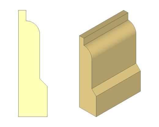 lambs tongue oak architrave