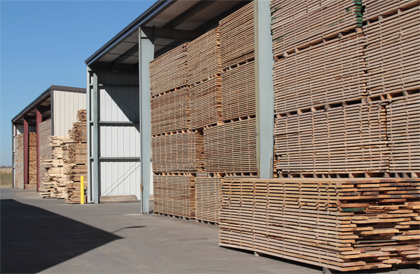 timber in storage