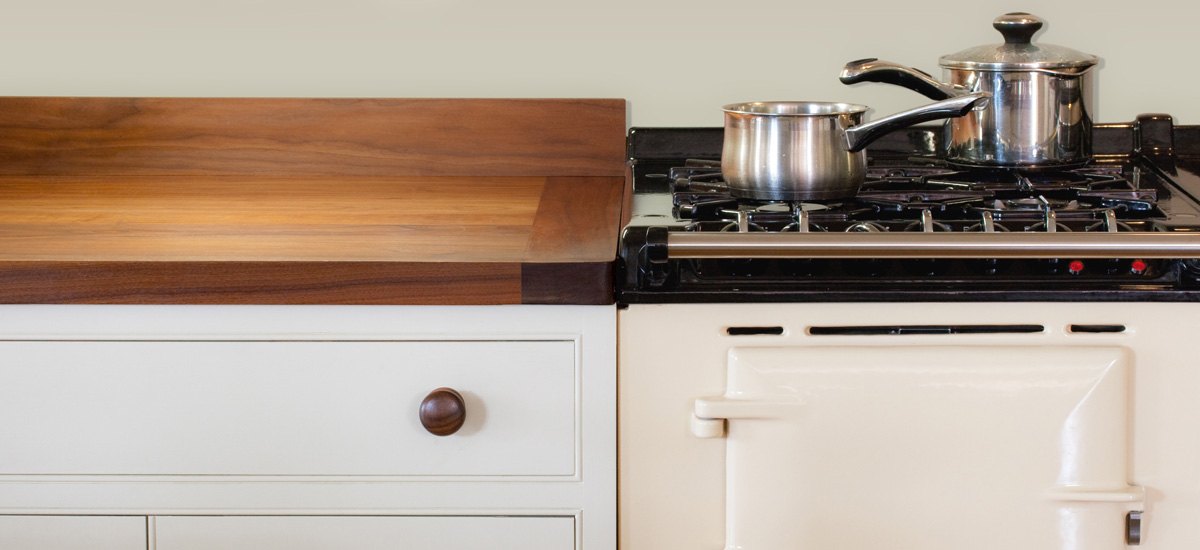 Walnut super stave worktops