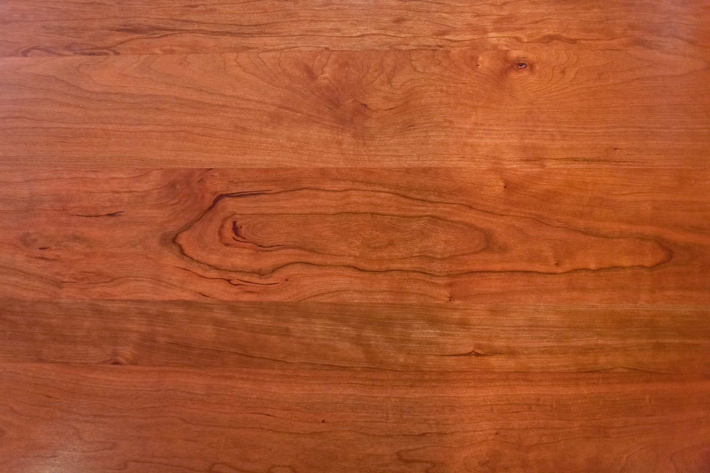 North American cherry worktop with rich reddish-gold swirling grain